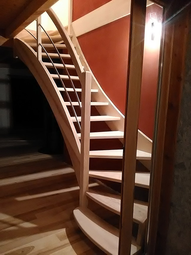 Escaliers tournants - La Raboterie