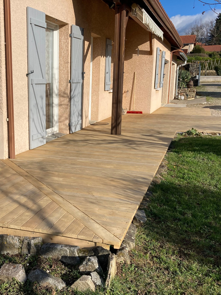 terrasse en chataignier